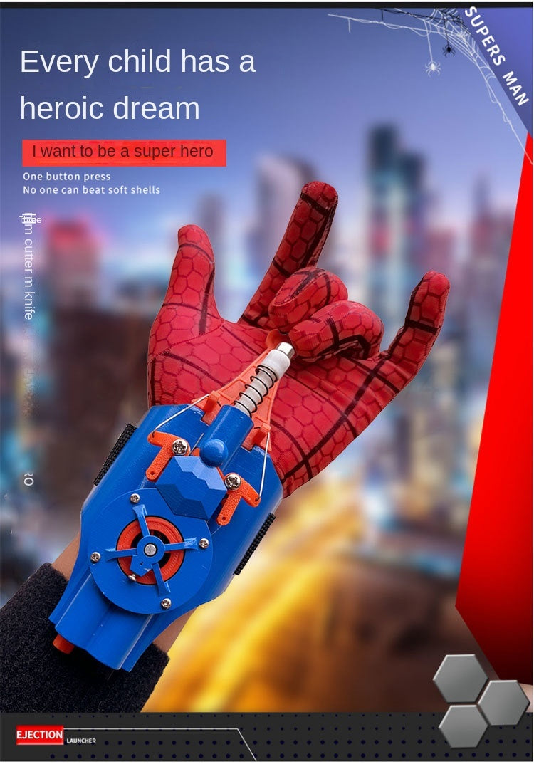 Spider-Man Web Shooter Wrist Launcher Toy – Cosplay Prop & Kids' Gift