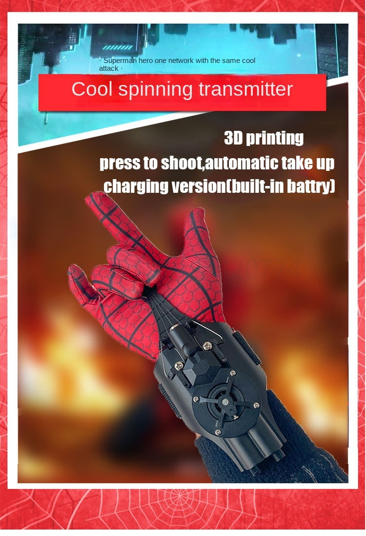 Spider-Man Web Shooter Wrist Launcher Toy – Cosplay Prop & Kids' Gift