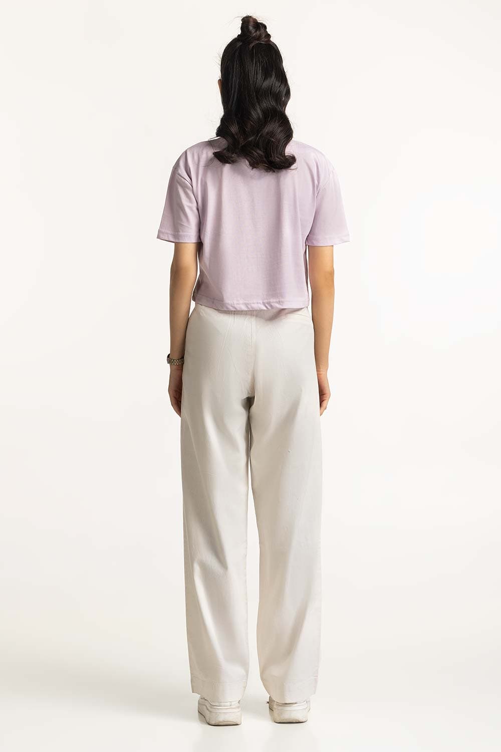 Crew Neck Cropped Tee