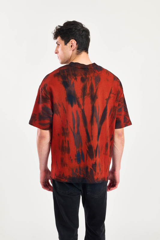 Vogsha Volume 1: "Crimson Static" Tie-Dye Tee