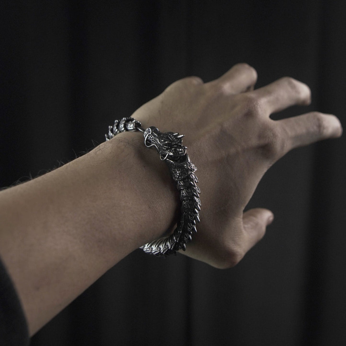 Frostfire Dragon Bracelet