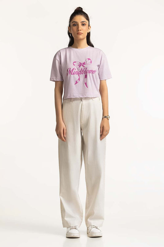 Crew Neck Cropped Tee