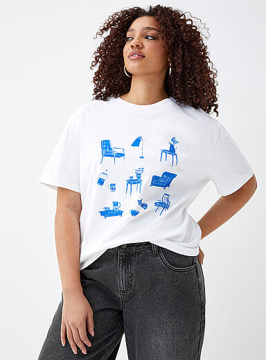 Washed and printed T-shirt Oversized fit - Vogsha